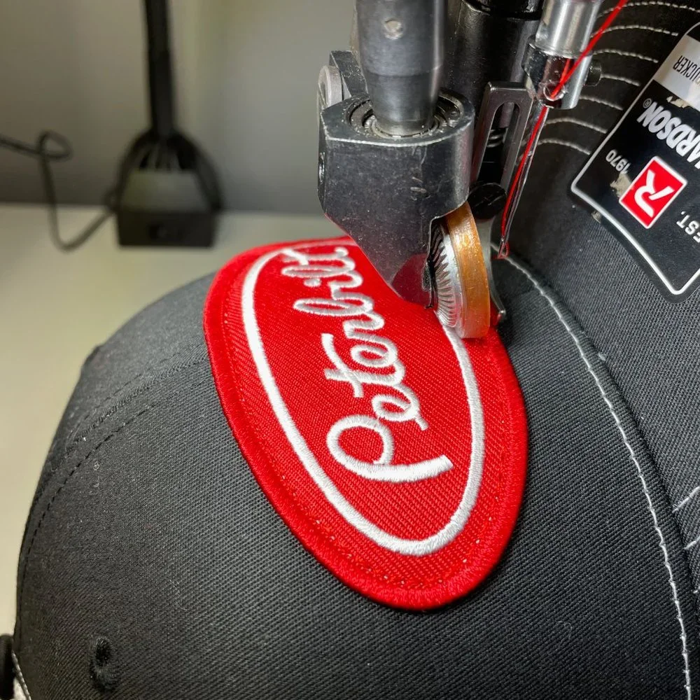 Peterbilt Vintage Patch Hat - Richardson 112 Black & White Trucker Cap - Picture 9 of 11